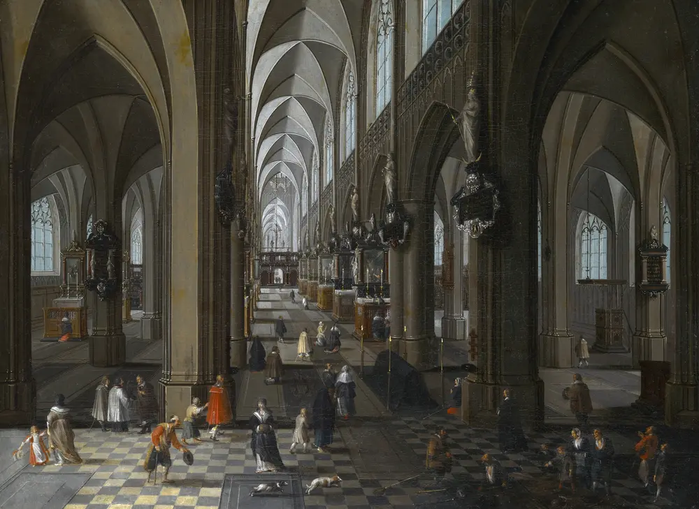 Interior of Antwerp Cathedral — Peeter Neeffs the Elder (Flemish, about 1578-d. 1656/1661)