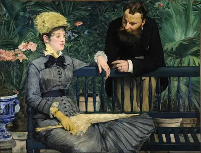 In the Conservatory — Эдуард Мане