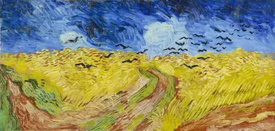 Пшеничное поле с воронами — Винсент Ван Гог (Vincent van Gogh)