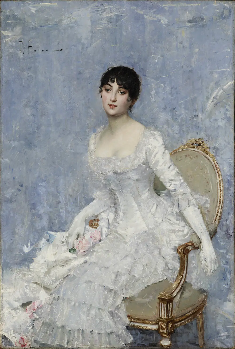 Young Lady in White — Paul César Helleu (French, 1859-1927)