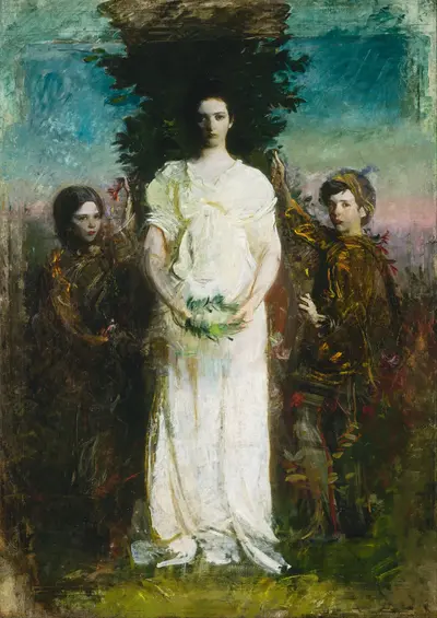 My Children (Mary, Gerald, and Gladys Thayer) — Abbott Handerson Thayer