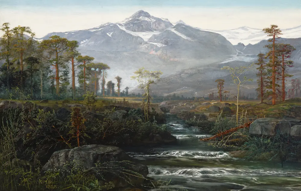 Сцена в Швейцарии — James Farrington Gookins (American, 1840-1904)